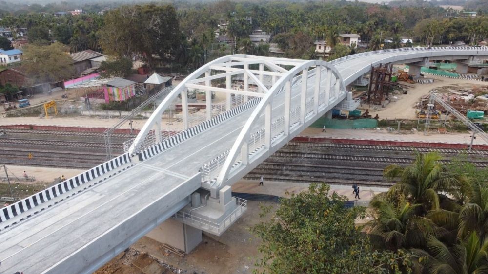 A Road Over Bridge constructed under Northeast Frontier Railway between April 2024 and March 2025 period. (Photo Courtesy: CPRO NFR)